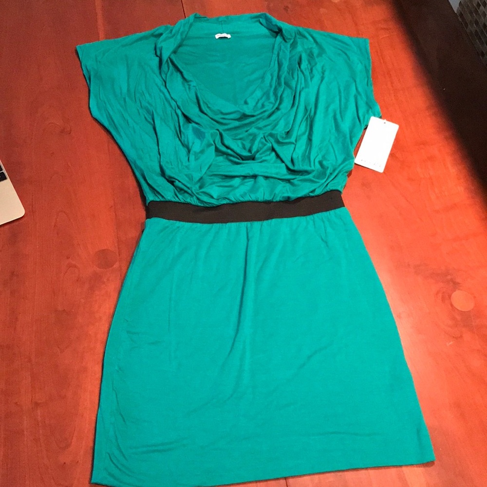 Beautiful NWT Splendid Jade Cowl Neck Dress Size S - Picture 2 of 5